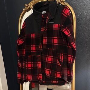 Columbia Black and Red Checkered Jacket